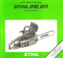 STIHL 010 011 Chainsaw Owners Manual page 1