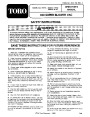 Toro 51575 850 Super Blower Manual, 1991 page 1