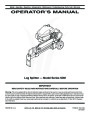 MTD 5DM Log Splitter Lawn Mower Owners Manual page 1