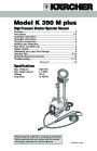 Kärcher K 390 M Plus Electric Power High Pressure Washer Owners Manual page 1