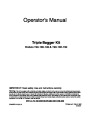 MTD Troy-Bilt 190 190 100 190 192 190 Triple Bagger Kit Lawn Mower Owners Manual page 1