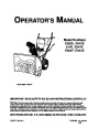 MTD E662H E642E 614E E644E E664F E6A4E Snow Blower Owners Manual page 1