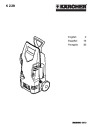 Kärcher K 2.29 Electric Power High Pressure Washer Owners Manual page 1