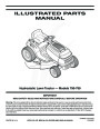 MTD 760 779 Hydrostatic Lawn Tractor Mower Parts List page 1