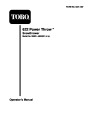 Toro 622 38062 Snow Blower Operators Manual, 1999 page 1