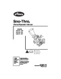 Ariens Sno Thro 932102 932103 932310 Snow Blower Owners Manual page 1