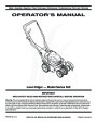 MTD Troy-Bilt 550 Series Lawn Edger Lawn Mower Owners Manual page 1