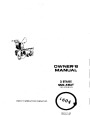 Simplicity 1604 643 7 HP Snow Blower Owners Manual page 1