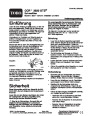 Toro CCR 3650 GTS 38537 Snow Blower Operators Manual, 2005 – German page 1