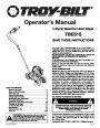MTD Troy-Bilt TBE515 4 Cycle Lawn Edger Lawn Mower Owners Manual page 1