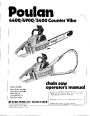Poulan 4400 4900 5400 Counter Vibe Chainsaw Owners Manual page 1