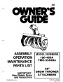 MTD 190-469A TMO 33849A 36-Inch Snow Blower Attachment Owners Manual page 1