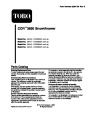 Toro CCR 3650 GTS 20 Inch Single Stage Snow Blower Parts Manual page 1