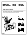 Murray 629108X84A Snow Blower Owners Manual page 1