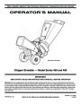 MTD 450 460 Series Vacuum Chipper Shredder Owners Manual page 1