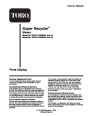Toro 20042 20043 21-Inch Super Recycler SR 21S Lawn Mower Parts Catalog page 1