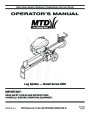 MTD 5DM Series Log Splitter Lawn Mower Owners Manual page 1