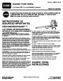 Toro 51586 Power Sweep Blower Operators Manual, 2005-2008 – Spanish page 1