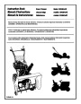Murray 624504x4C Snow Blower Owners Manual page 1