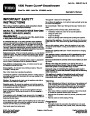 Toro 1800 Power Curve 38381 Electric Snow Blower Operators Manual, 2011 page 1