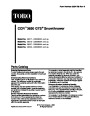 Toro CCR 3650 GTS Snow Blower Parts Manual page 1