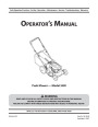 MTD 54M Series Push Lawn Mower Mower Owners Manual page 1