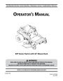 MTD Troy-Bilt RZT Series 42 Inch Tractor Mower Deck Lawn Mower Owners Manual page 1