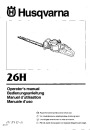 Husqvarna 26H Chainsaw Owners Manual page 1