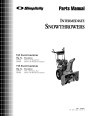 Simplicity 555 755 1693980 1693981 1693983 1693982 Intermediate Snow Blower Parts Manual page 1