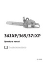 Husqvarna 362XP 365 371XP Chainsaw Owners Manual page 1