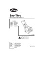 Ariens Sno Thro 938017 SS522EC 938018 SS722EC 938019 SS522 938117 SS522EC Snow Blower Owners Manual page 1