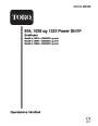 Toro 924 1028 1332 Power Shift 38079 38087 38559 Snow Blower Operators Manual, 2001 – Norwegian page 1