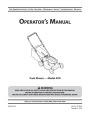 MTD 41M Series Push Lawn Mower Mower Owners Manual page 1