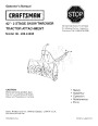 Craftsman 486.248381 42-Inch Snow Blower Owners Manual page 1