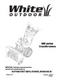 MTD White Outdoor 600 Series Snow Blower Owners Manual page 1