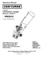 Craftsman 316.292711 4 Cycle Cultivator Edger Lawn Mower Owners Manual page 1