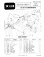 Toro 38040 38050 524 724 Snowblower Parts Catalog, 1985 page 1