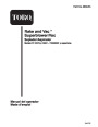 Toro 51573 51591 Rake and Vac Blower Operators Manual, 2001-2004 – Spanish page 1