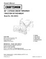 Craftsman 486.248463 46-Inch Snow Blower Owners Manual page 1