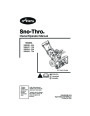 Ariens Sno Thro 932036 524 932037 724 932504 524 932505 724 Snow Blower Owners Manual page 1