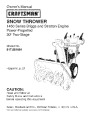 Craftsman 917.881064 1450 Series 30-Inch Snow Blower Owners Manual page 1