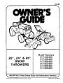 MTD 317 550 000 Snow Blower Owners Manual page 1