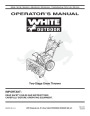 MTD White Outdoor 769-04123 Snow Blower Owners Manual page 1