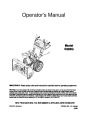 MTD E663G Snow Blower Owners Manual page 1