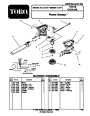 Toro 51544 Power Sweep Blower (Australian model) Parts Catalog, 1998-1999 page 1