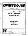 MTD 190-491-000 Snow Blower Owners Manual page 1