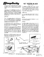 Simplicity 665 46-Inch Snow Blower Owners Manual page 1