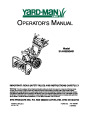 Yard-Man 31AH553G401 Snow Blower Owners Manual by MTD page 1
