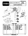 Toro 51587 Super Blower Vac Parts Catalog, 1998-1999 page 1
