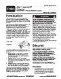 Toro CCR 2450 GTS 38516 Snow Blower Operators Manual, 2006 – French page 1